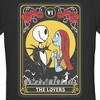 Juniors Womens The Nightmare Before Christmas The Lovers Tarot Card T-Shirt - 2 of 4