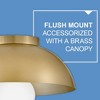 Lark Stu 1 - Light Flush Mount in  Lacquered Brass - 2 of 4