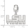 Black Bow Jewelry Sterling Silver Louisiana State Fighting Tigers NCAA Bead Charm - 3 of 4