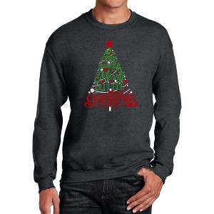 LA Pop Art Have Yourself a Merry Little Christmas - Men's Word Art Crewneck Sweatshirt - 1 of 4