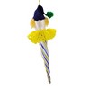 De Carlini Italian Ornaments 7.5 Inch Blue & Gold Icicle Clown Face Christmas Tree Ornament , Circus Italian Christmas Ornament (1PC) - 3 of 4