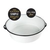 Granite Ware Enamel On Steel Dish Pan With Handles, 15-Quart Capacity, Speckled White - 3 of 4