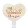Gilmore Girls Dragonfly Inn Heart Love Cupcake Picks Toppers Decoration Set of 6 - 2 of 4