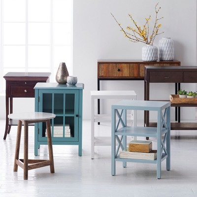 owings console table with 2 shelves