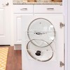 Oversized Cabinet Door Lid Holder, 3 Slots, Steel Wire Frame, White Powder Coating - 2 of 4