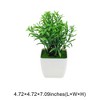 Unique Bargains Artificial Plants Plastic Green 4.72"x4.72"x7.09" 1 Pcs - 3 of 4