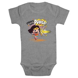 Infant's DC Super Friends Strength Power Love Bodysuit - 1 of 3