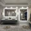 Apmir Super Bright Front & Back LED Lighted Anti-Fog Aluminum Alloy Framed Tempered Glass Bathroom/Vanity Mirror with ETL & 3-Year Warranty - 3 of 4