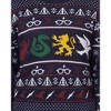 Seven Times Six Harry Potter Adult Hogwarts Houses Knit Ugly Christmas Sweater Blue - 2 of 4