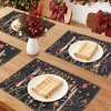 REGALWOVEN Placemats Set of 6 Linen Placemats, Washable Kitchen Table Mat, Seasonal Holiday Christmas Place Mats - 2 of 4