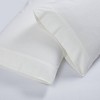 Flannel Cotton Solid Pillowcases, Set of 2 by Blue Nile Mills - 3 of 3