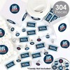 Big Dot of Happiness Boy 16th Birthday - Sweet Sixteen Birthday Party Candy Favor Sticker Kit - 304 Pieces - 2 of 4