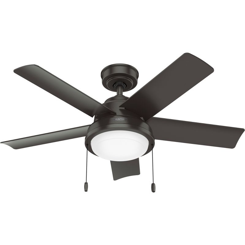 44" Seawall Outdoor Ceiling Fan with LED Light - Hunter Fan, 1 of 17