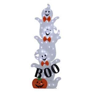 Season's Designs Christmas 44In Stocking Ghost W 60 Led B/O Not Inc - 1 of 1