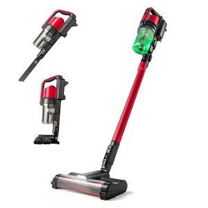 IRIS USA Cordless Stick Vacuum Cleaner - Black/Red - 1 of 4