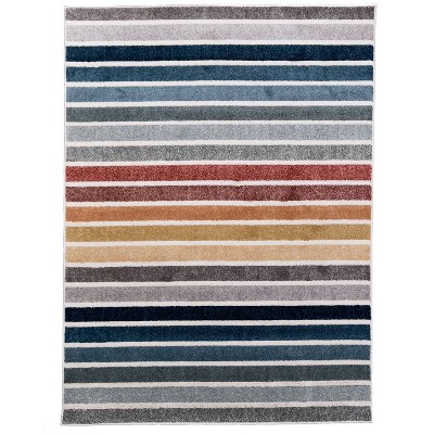 Orian Playroom Cottage Striped Rug