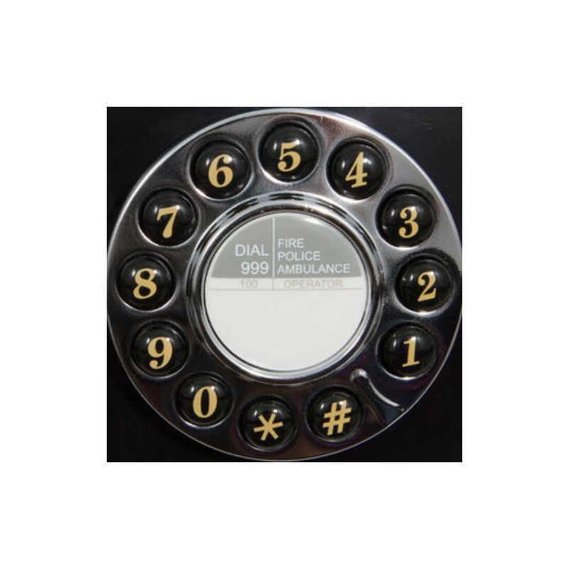 GPO Retro GPOAUDBK Audrey Bedside Push Button Telephone - Black, 2 of 7