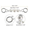 Unique Bargains Pearl Short Chain Replacement for Women's Shoulder Handbag 2 Pcs - 2 of 4