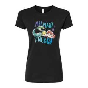 Women's - Disney - Mermaid Energy Fitted Graphic T-Shirt - 1 of 2