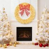 ChicFurnit Wreaths 48in Christmas Wreath Decoration Festive Bow Ornament for Home Door and Holiday Wall Display, Gold, 47.24"*3.94"*47.24" - 3 of 4