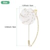 Unique Bargains Wedding Rose Men Suit Boutonnieres Lapel Pin 1 Pc - 3 of 4