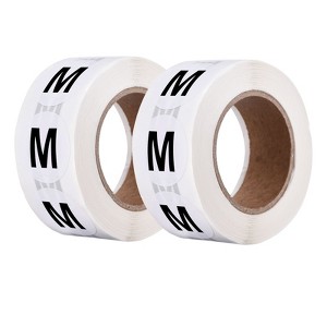 Unique Bargains Self-Adhesive Kids Clothing Size Sticker Labels 2 Rolls 1000 Pcs - 1 of 4