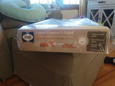 Sealy Cotton Comfort 3-Sided Diaper Changing Pad