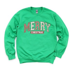 Simply Sage Market Women's Graphic Sweatshirt Merry Christmas Varsity - 1 of 4