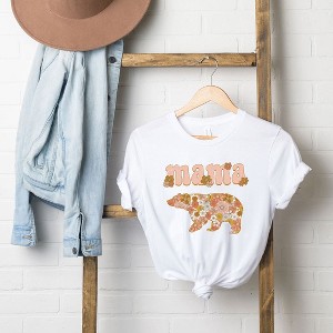 Simply Sage Market Women's Mama Bear Flowers Short Sleeve Graphic Tee - 1 of 2