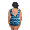 Women's Plus Size Double V Plunge One Piece Swimsuit - Always for Me - 2 of 3
