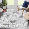 Washable Runner Rug, Vintage Oriental Low Pile, Ultra-Thin Non-Slip, Distressed Accent Carpet for Hallway, Kitchen, Bedroom - 3 of 4