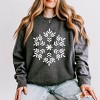 Simply Sage Market Women's Lightweight Garment Dyed Graphic Sweatshirt Giant Snowflake - 2 of 4