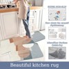Chery Life 1Pc European Style Home Kitchen Mat, Morandi Simple Design, Flannel Material - 3 of 4