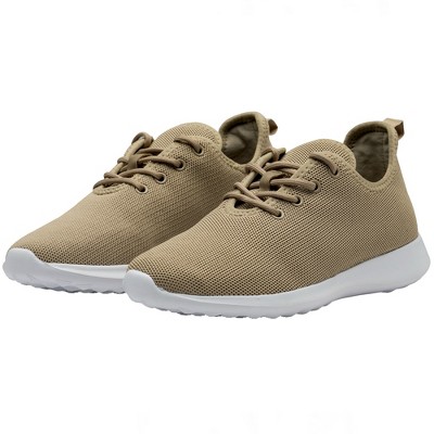 Alpine Swiss Riley Mens Knit Fashion Sneakers Lightweight Athletic Walking Tennis Shoes 9 M US Khaki — фото 6