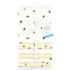 Hudson Baby Cotton Poly Flannel Receiving Blankets Bundle, Honey Bee, One Size - image 2 of 4