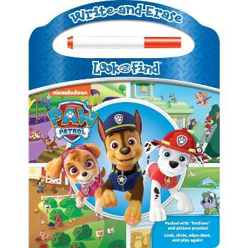 Nickelodeon Paw Patrol: Write-And-Erase Look and Find - by  Pi Kids (Board Book)
