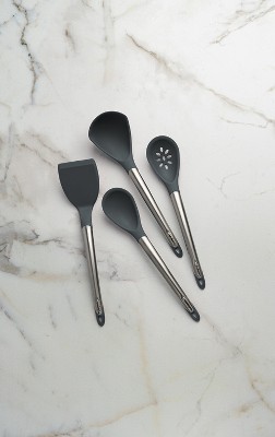 Cuisipro Gray Silicone and Stainless Steel Kitchen Tool Set