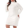 Agnes Orinda Women's Plus Size Long Sleeve Pullover Warm Turtleneck Sweater - 2 of 4