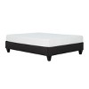 Carter Dark Grey Upholstered Platform Bed Frame - 3 of 4