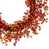 Northlight Artificial Berries Fall Harvest Twig Wreath - 18" - Orange - 4 of 4