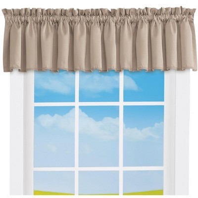 Collections Etc Madison Room-darkening Solid Color Window Valance 54