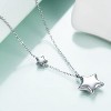 Dainty Celestial Star Necklace For Women, Minimalist Stainless Steel Pendant On Adjustable Chain - 3 of 4
