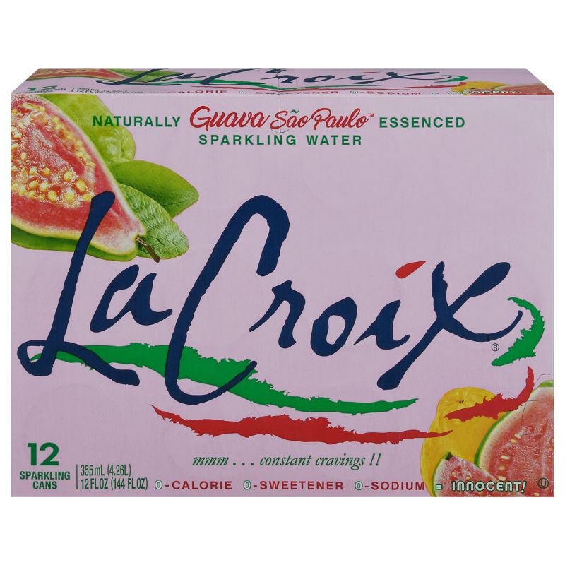 La Croix Guava Sao Paulo Sparkling Water - Case of 2/12 pack, 12 oz, 2 of 8