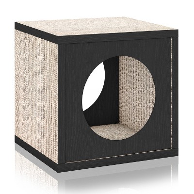 Way Basics Eco Cube Cat Scratcher - S/M - Black