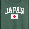 Women's - Instant Message - Japan Flag Lightweight French Terry Wide Neck Long Sleeve Graphic Shirt - 2 of 4