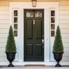 Artificial Trees,Fake Cedar Topiary Tree Outdor,3/4/5ft Tall Fake Cypress Trees for Home Decor,Potted Faux Pine Shrubs Plants Set of 1 or 2 - 3 of 4