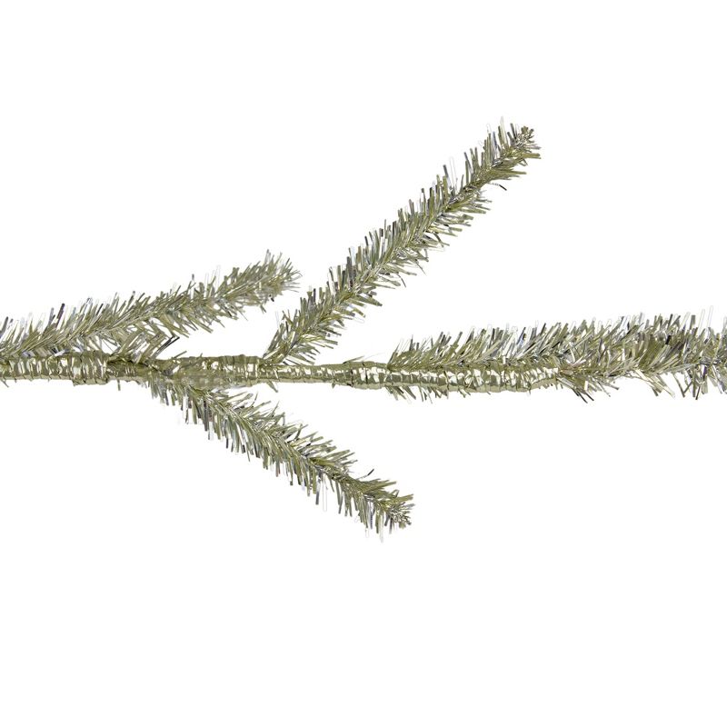 Northlight 3' Unlit Artificial Christmas Twig Tree Full Champagne Tinsel, 4 of 7