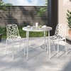 LeisureMod Devon Modern Aluminum Outdoor Stackable Dining Chair - 2 of 4
