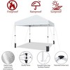 Outdoor Tent, Portable Coating Tent 10 x 10 ft, Picnic Tent, Folding Canopy Tent with Hand Bag, Waterproof Windproof UV Protection Tent, White - 4 of 4