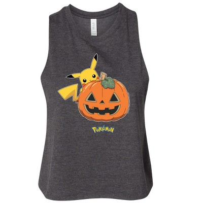 Women's - Pokémon - Pikachu Pumpkin Graphic Racerback Tank